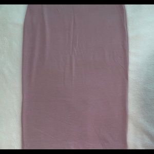 Rose color Mid length skirt